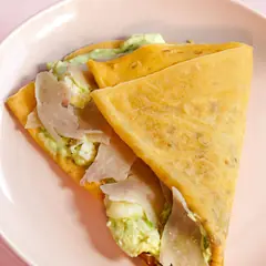 Creamy Avocado Chicken crêpe at WEPE, Pererenan, Bali