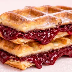 Red Berry Jam waffle at WEPE, Pererenan, Bali