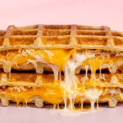 Triple Cheeses waffle at WEPE, Pererenan, Bali
